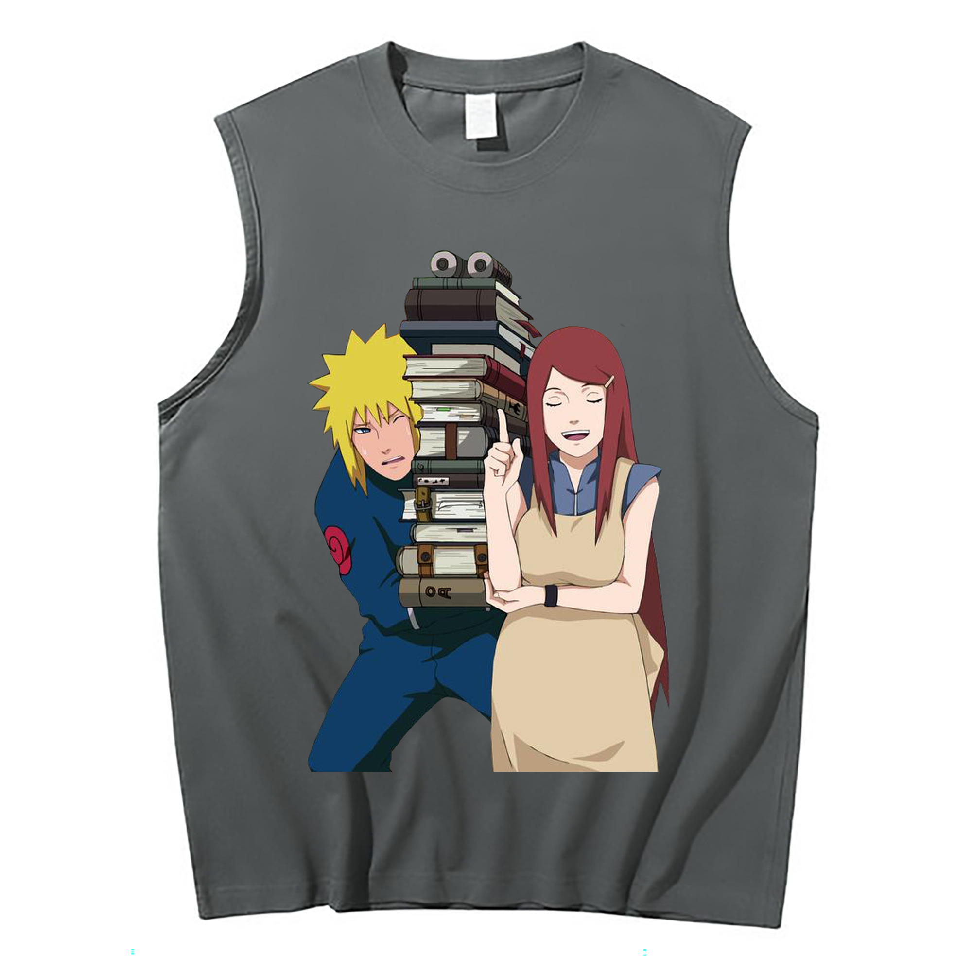 （画像用） NARUTO -ナルト- 波風 ミナト Namikaze Minato コットン100％タンクトップ（フロントプリント）